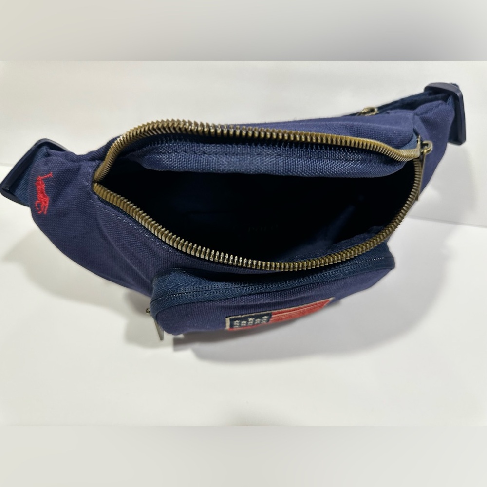 Polo by Ralph Lauren Blue Belt Bag with Flag Details - Picture 8 of 16